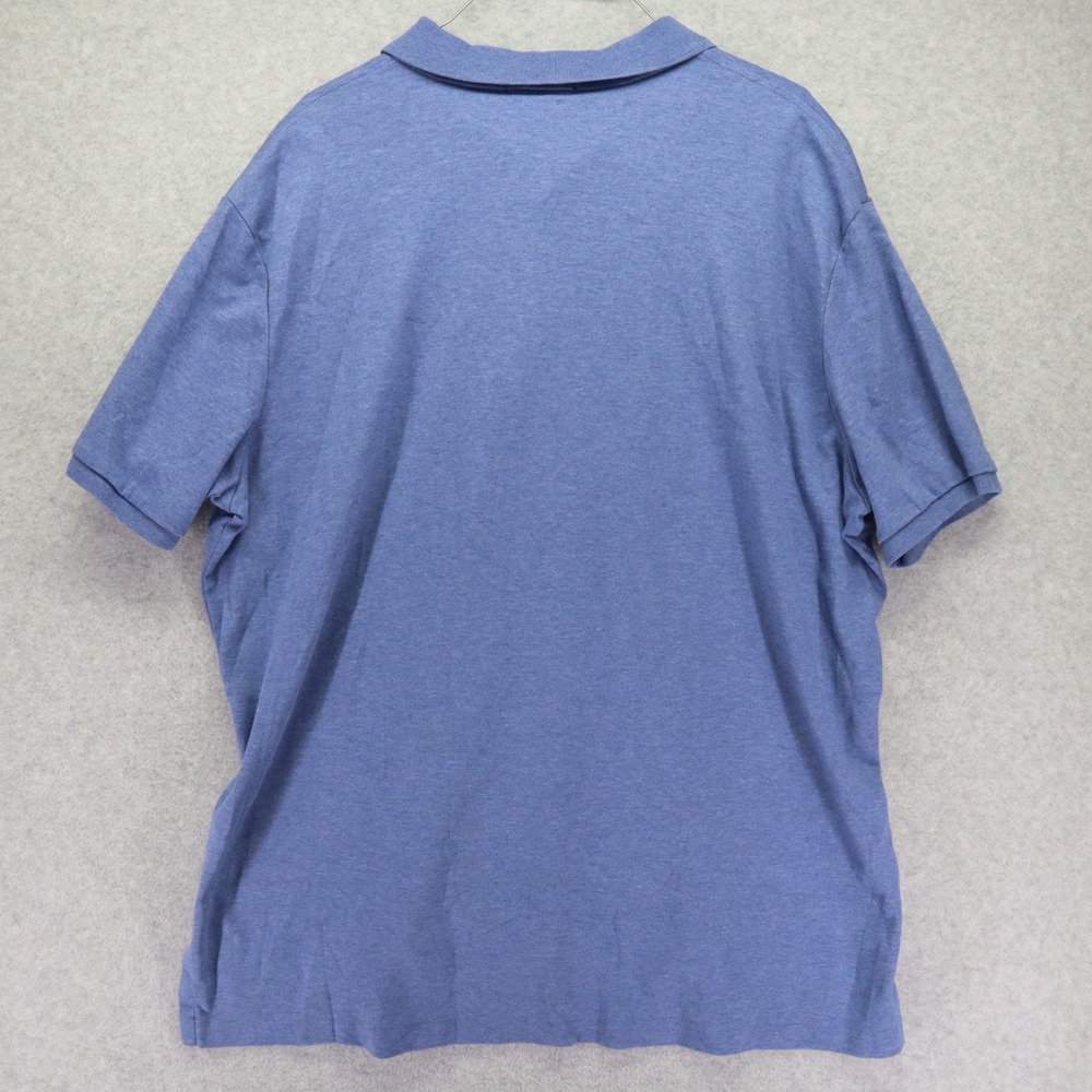 Polo Ralph Lauren Shirt Mens 2XL Pima Soft Touch Flesh Pony Blue Short Sleeve - Picture 7 of 7